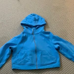 Lululemon Athletica Blue Sweatshirt with Hood and Zipper